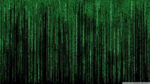 Fine Neon Green Matrix Wallpaper