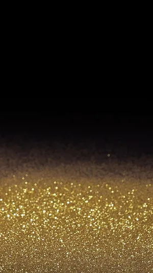 Fine Shiny Black And Gold Glitter Wallpaper