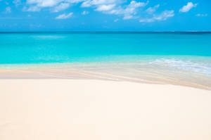 Fine Smooth Sand In Sint Maarten Wallpaper