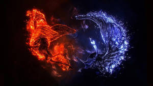 Fire And Ice Dragon Wallpaper