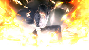 Fire Anime Punch Wallpaper