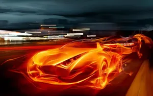 Fire Cars Race To Put Out A Growing Inferno Wallpaper