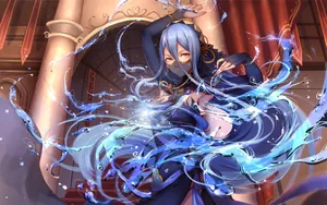 Fire Emblem Azura Water Magic Power Wallpaper