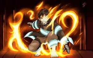 Fire Force Cool Fire Wallpaper