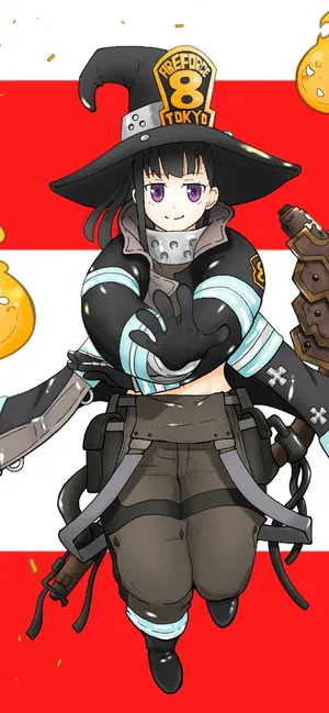 Fire Force Maki Oze Portrait Wallpaper