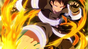 Fire Force Serious Shinra Wallpaper