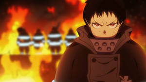 Fire Force Shinra Background Wallpaper