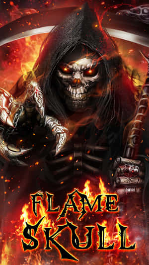 Fire Skull Reaper Wallpaper