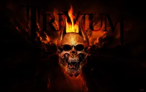 Fire Skull Trivium Wallpaper