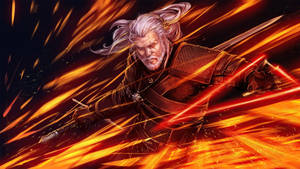 Fire Spark Geralt The Witcher 3 Wallpaper