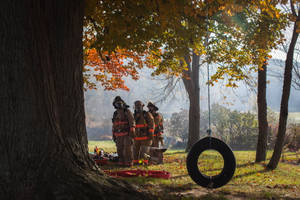 Firefighters During Training Day Wallpaper