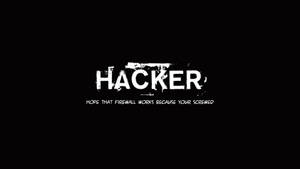 Firewall Hacker 4k Typography Wallpaper