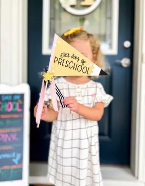 First Dayof Preschool Celebration Wallpaper