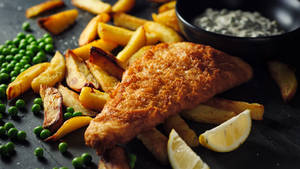 Fish And Chips Concept Photography Wallpaper