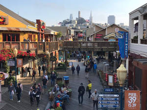 Fishermans Wharf Top View Wallpaper