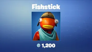 Fishstick Fortnite Head Shot Poster Wallpaper