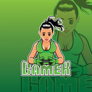 Fit Girl Gamer Logo Wallpaper