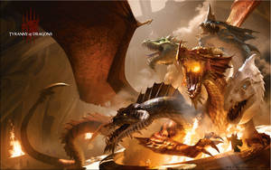 Five Headed Dragon Of Dnd Wallpaper