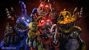 Five Nights At Freddy's Security Breach Fnaf Monsters Wallpaper