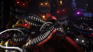 Five Nights At Freddys 4 Menacing Nightmare Wallpaper