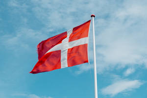 Flag Of Denmark Wallpaper