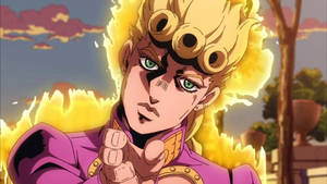 Flaming Awesome Giorno Giovanna Wallpaper