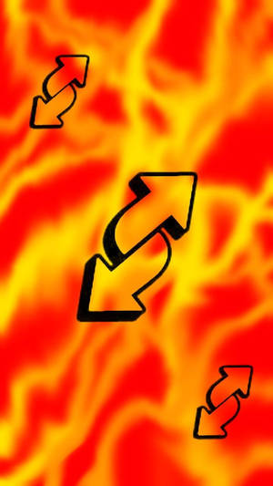 Flaming Uno Card Wallpaper