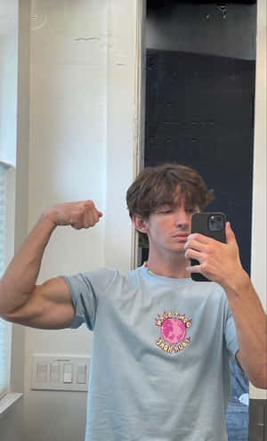 Flamingo Albert Soaking Up The Sun Wallpaper