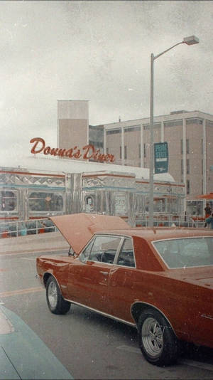 Flashback Friday: Savor The Groove At Donna's Diner - A 70s Retro Aesthetic Wallpaper
