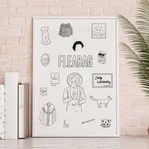 Fleabag Framed Icons Print Wallpaper