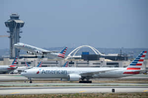 Flight On Airport Wallpaper