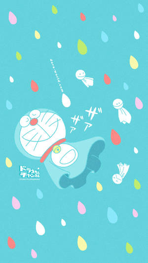 Floating Ghost Doraemon Iphone Digital Art Wallpaper