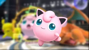 Floating Jigglypuff Pokemon Wallpaper