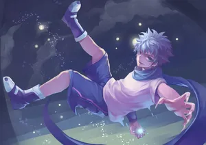 Floating Killua Power Wallpaper