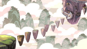 Floating Landscape Steven Universe Ipad Wallpaper