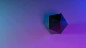 Floating20 Sided Dice Gradient Background Wallpaper