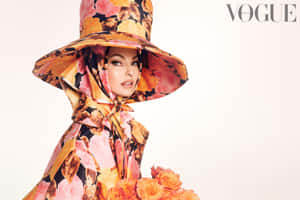 Floral Fashion Elegance_ Vogue Wallpaper