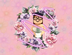 Floral Girl Roblox Character Wallpaper
