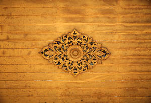Floral Wood Carving Yangon Wallpaper