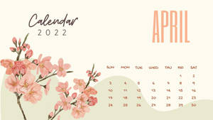 Flower Art April 2022 Calendar Wallpaper