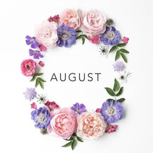 Flower Wreath August Wallpaper
