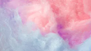 Fluffy Pink And Blue Cotton Candy Wallpaper