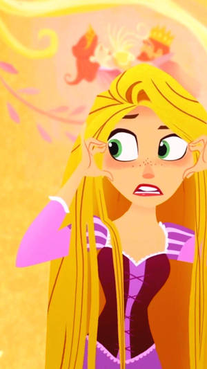 Flustered Princess Rapunzel Wallpaper