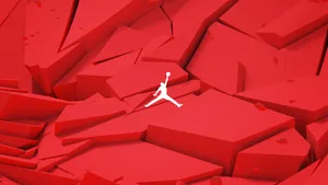 Fly Above The Crowd In Red Jordan! Wallpaper