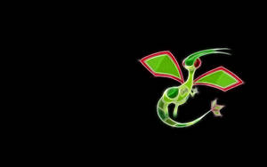 Flygon Black Background Wallpaper