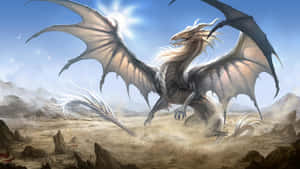 Flying Beautiful Dragon Wallpaper