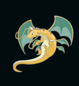 Flying Mega Dragonite Wallpaper