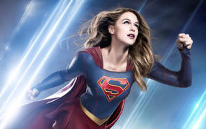 Flying Superwoman Wallpaper