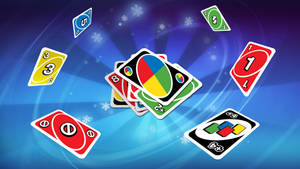 Flying Uno Cards Wallpaper