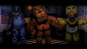 Fnaf Withered Freddy Bonnie And Chica Wallpaper